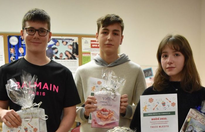 Tko je ispekao najbolji božićni kolač humanitarnog sajma? PPG prva privatna gimnazija zagreb