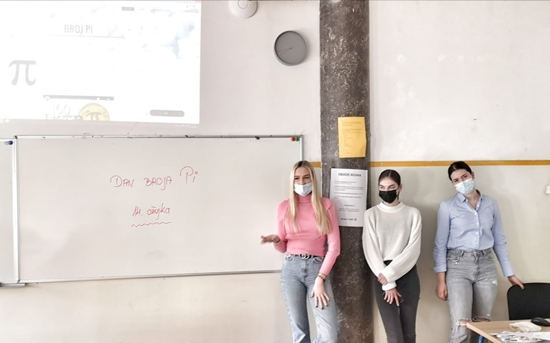 Obilježili smo Dan broja pi interdisciplinarnom nastavom PPG prva privatna gimnazija zagreb