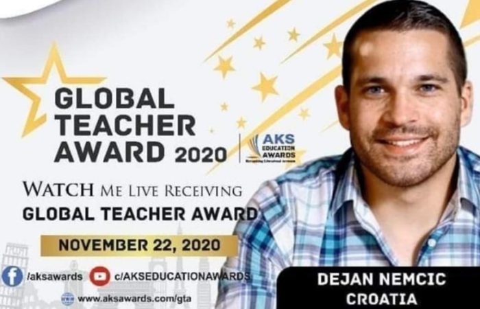 Naš prof. Nemčić proglašen najboljim profesorom na svijetu! PPG prva privatna gimnazija zagreb