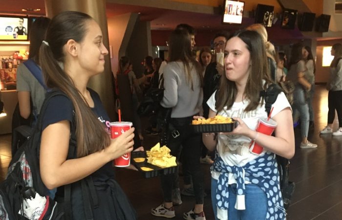 Filmska grupa na 11. Festivalu prava djece PPG prva privatna gimnazija zagreb