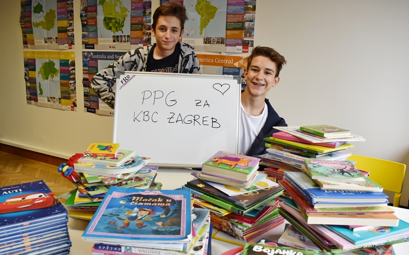 Humanitarna grupa prikupljala slikovnice za KBC Zagreb | Prva privatna gimnazija zagreb