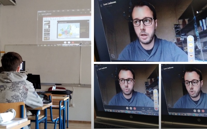 Javljanje iz Bruxellesa na satu geografije PPG prva privatna gimnazija zagreb