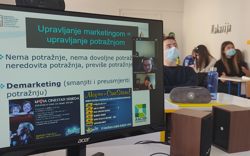 Predavanje prof. Vedrane Pribičević za maturante o marketingu PPG prva privatna gimnazija zagreb
