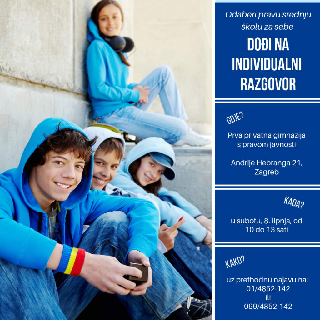 Dođite na individualni razgovor za upis u Prvu privatnu gimnaziju PPG prva privatna gimnazija zagreb