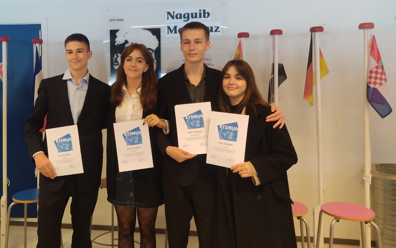 Izvrstan uspjeh PPG delegata na međunarodnoj RysMUN konferenciji u Danskoj PPG prva privatna gimnazija zagreb
