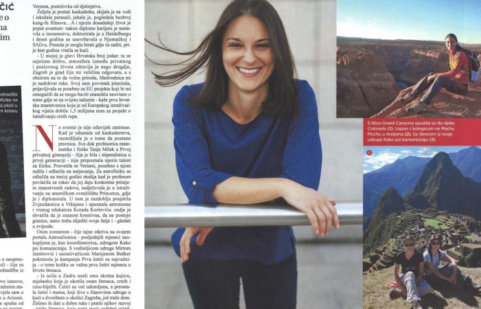 Naša Vernesa u časopisu Gloria | Prva privatna gimnazija zagreb